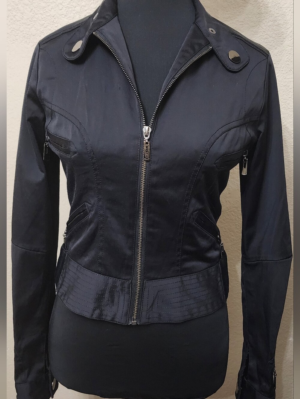 Crop Corset Motorcycle Style Jacket NIKIBIKI designer